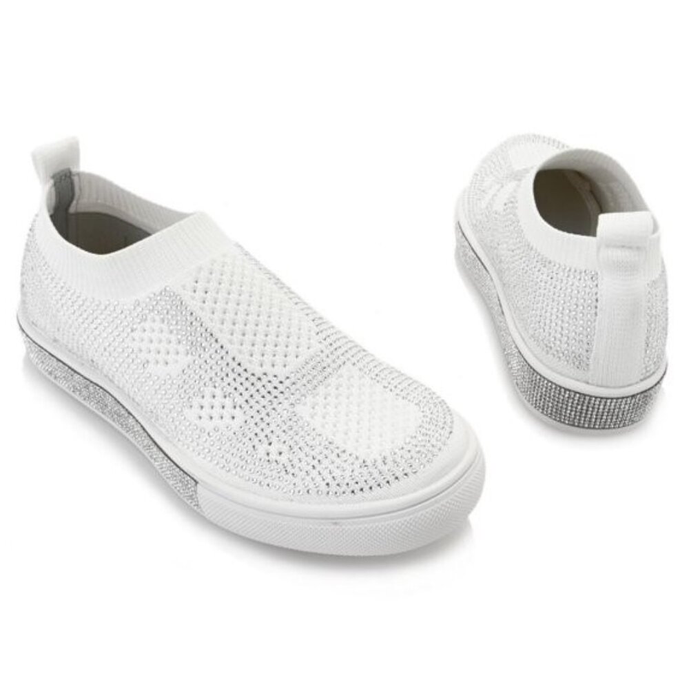 BERNIE MEV "GLAMOUR" FLY KNIT AND SPARKLE DETAIL SHOES